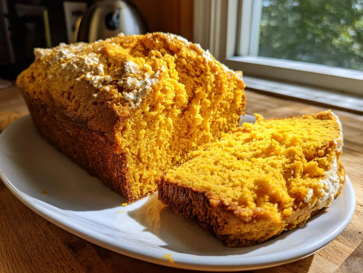 Flourless Cottage Cheese Pumpkin Loaf