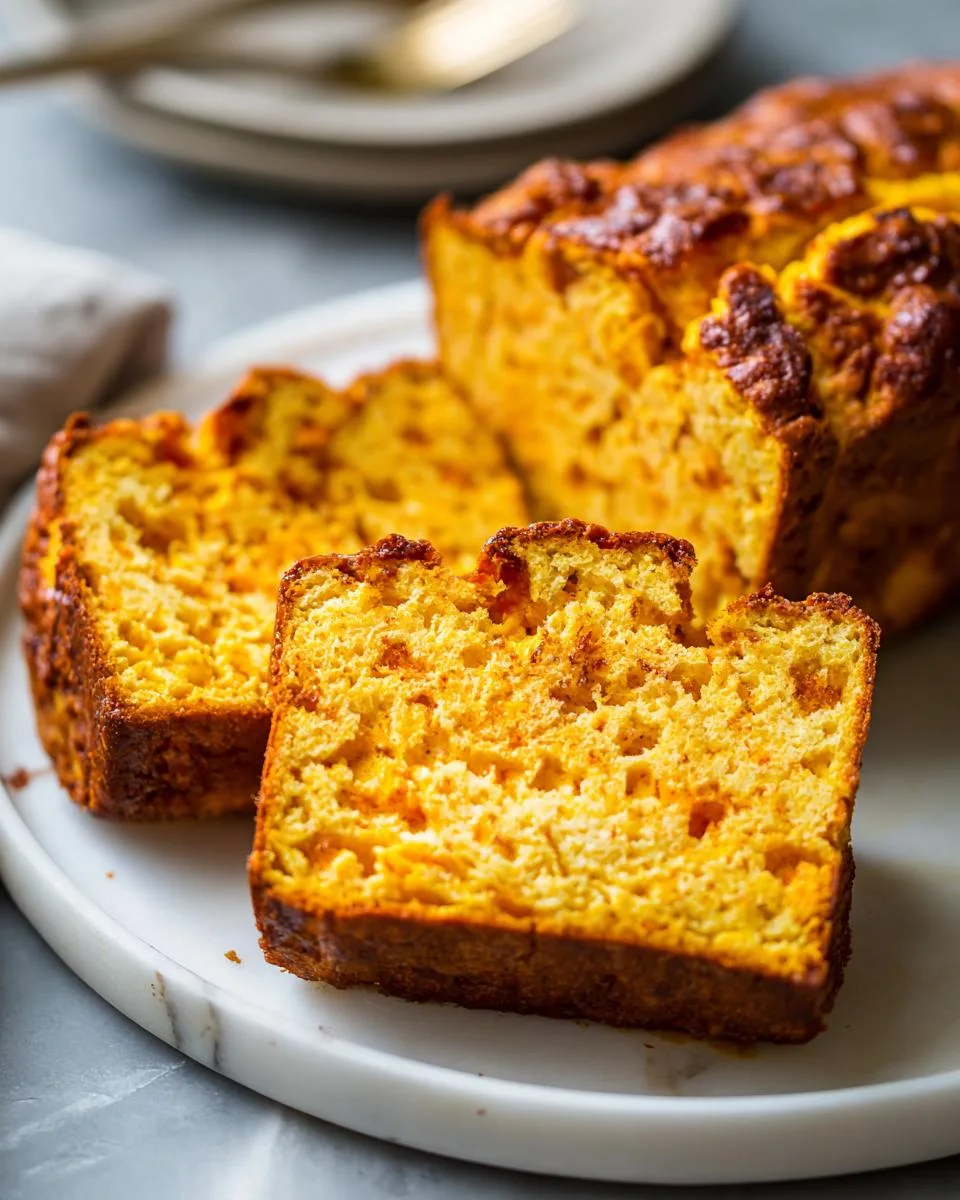 Flourless Cottage Cheese Pumpkin Spice Loaf