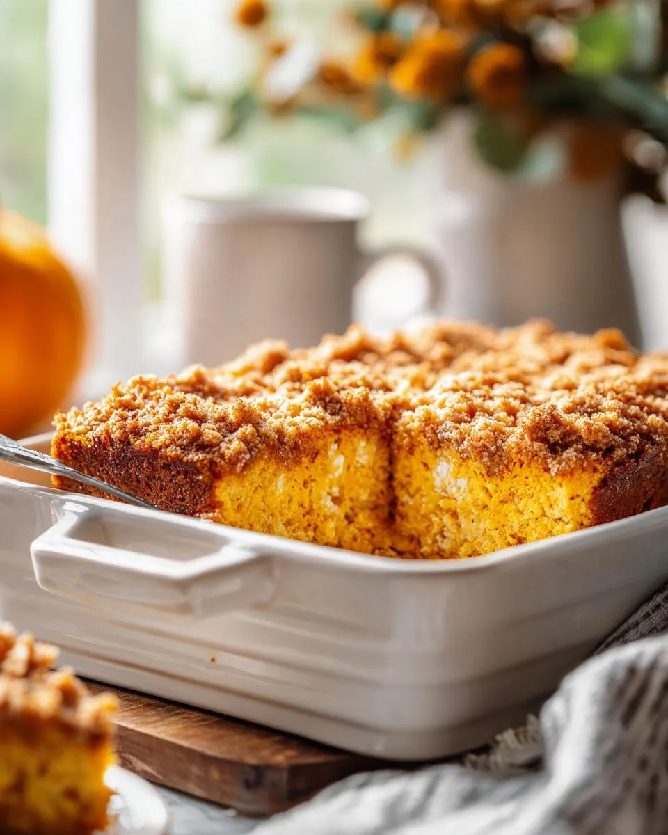 Pumpkin Cottage Cheese Coffee Cake: 15-Minute Prep, So Moist